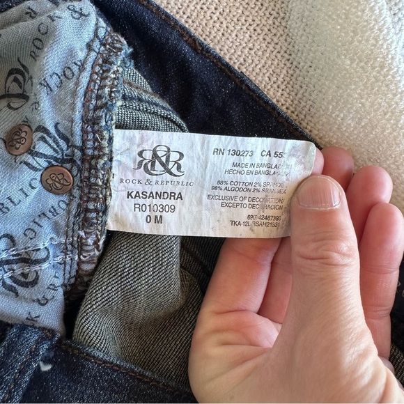 Y2K Rock & Republic Women's "Kasandra" Low-Rise Bootcut Jeans 2000’s - Picture 7 of 7